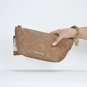 Steve Madden Candi Quilted Shoulder Bag - Cognac
